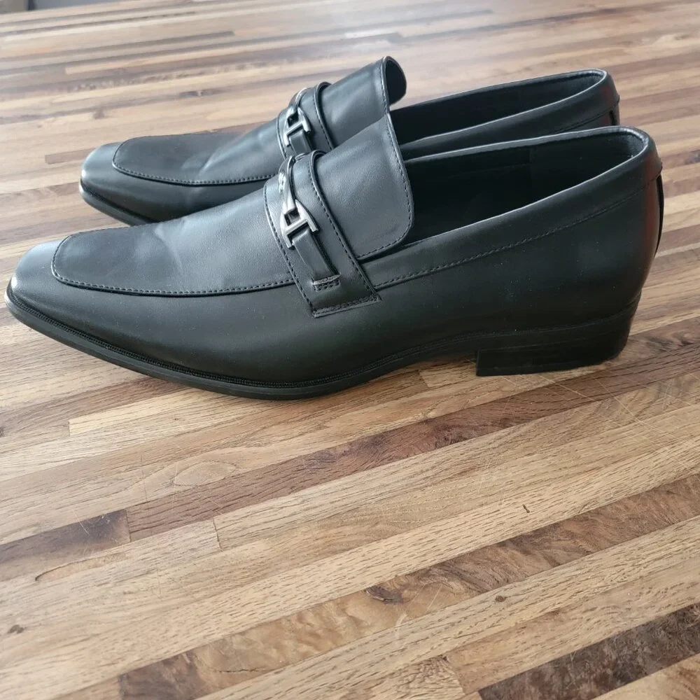 Restoration Matt - Men's Black Leather Dress Loafer Shoes